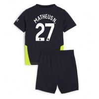Camisa de Futebol Manchester City Matheus Nunes #27 Equipamento Secundário Infantil 2024-25 Manga Curta (+ Calças curtas)
